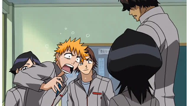 Rukia turns up at Ichigo's school