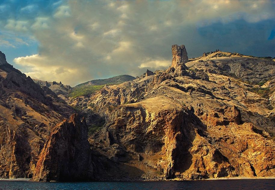 Helicopters on the background of Kara-Dag. Helicopters on the background of Kara-Dag.