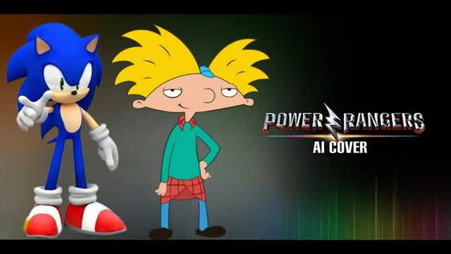 Sonic the Hedgehog ft. Arnold Shortman – Power Rangers theme song / AI Cover from Jetix-Girl 2003.
