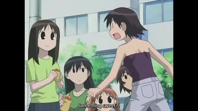 Azumanga Daioh, but every time Osaka says "Saataa Andagii", it gets slower