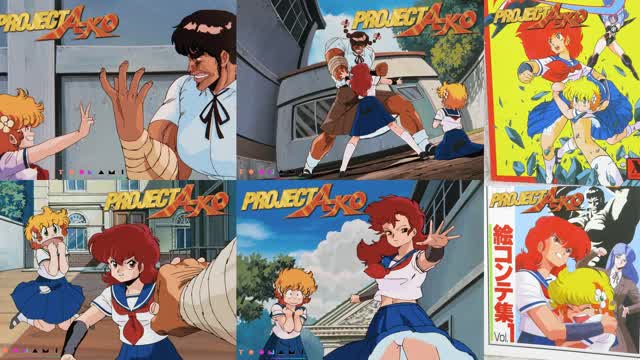 Project A-ko Movie 1 (80's Anime Movie) Clip - A-ko Saves C-Ko from Mari (Higher Quality Blu-ray)