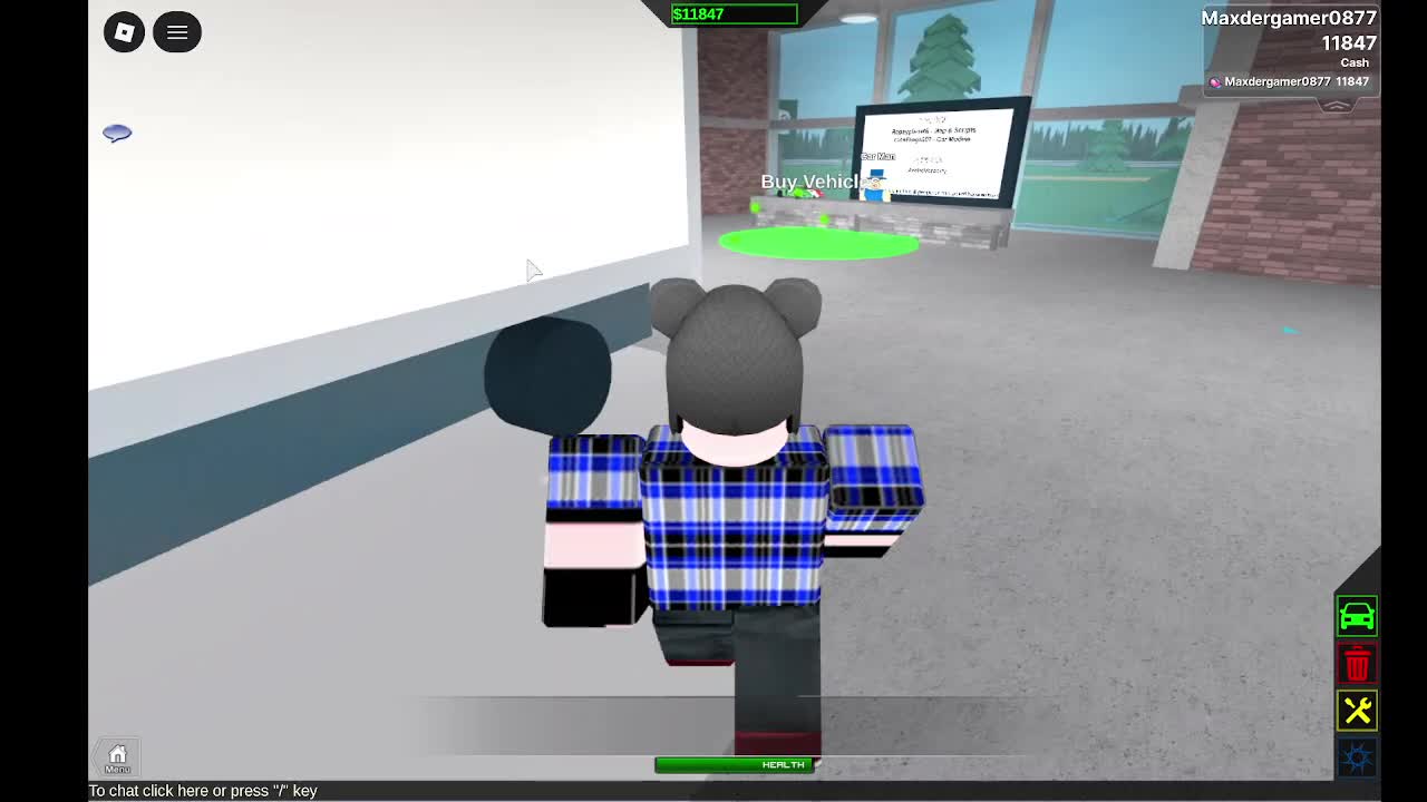 Destroy your car to earn money in Roblox