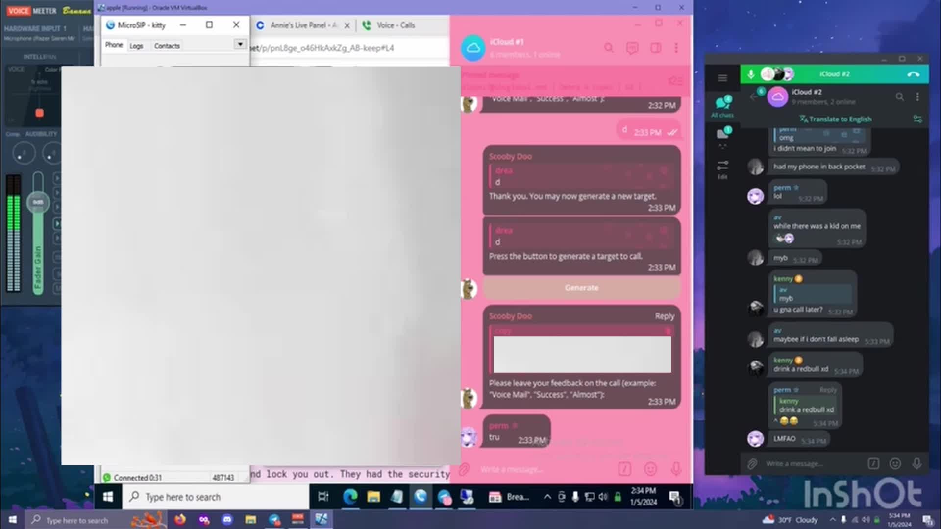 failed social enginnering scam