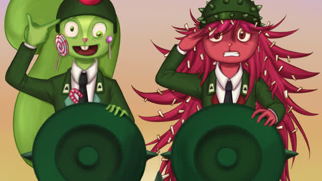 Squirrel and Hedgehog performance by North Korean kids