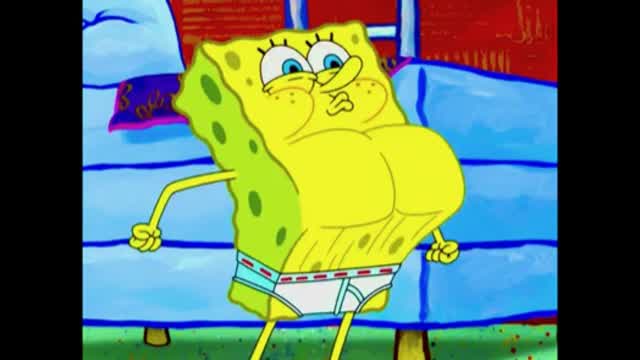 Sponge 🧽 Muscle Man And Awesomely Developed Musculature