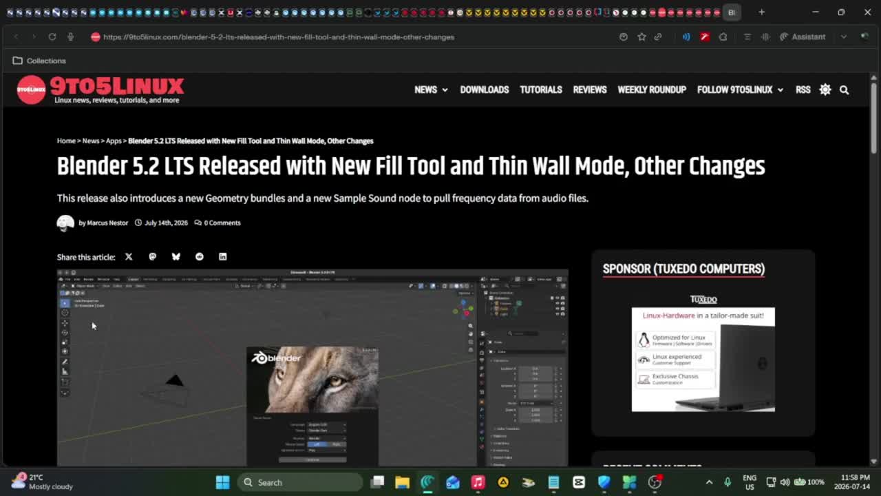 Blender 5.2 LTS