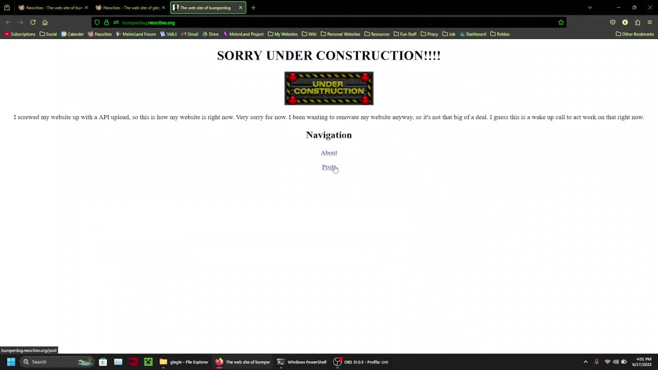 I fucked my website (oops)