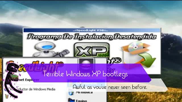 Terrible Windows XP bootlegs (reupload) - enderman