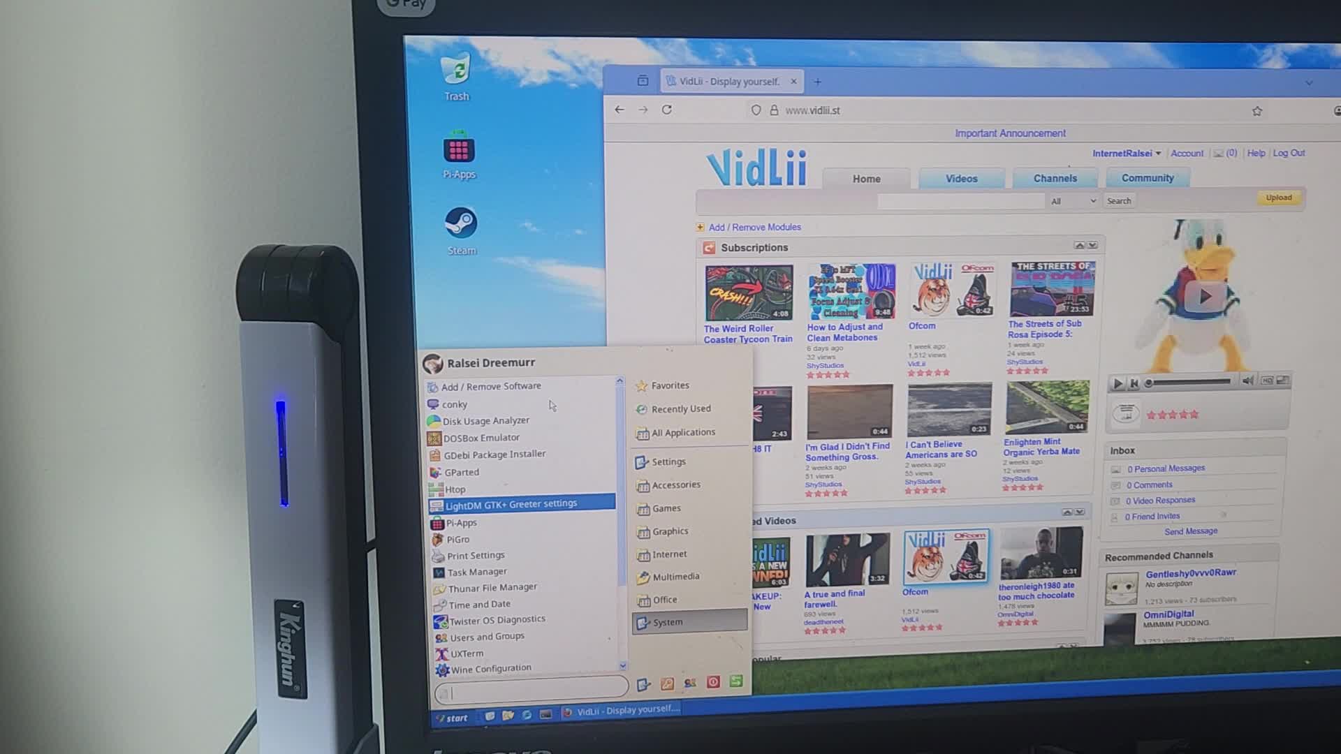 Using VidLii like it's 2006 (with a Raspberry Pi of all things)