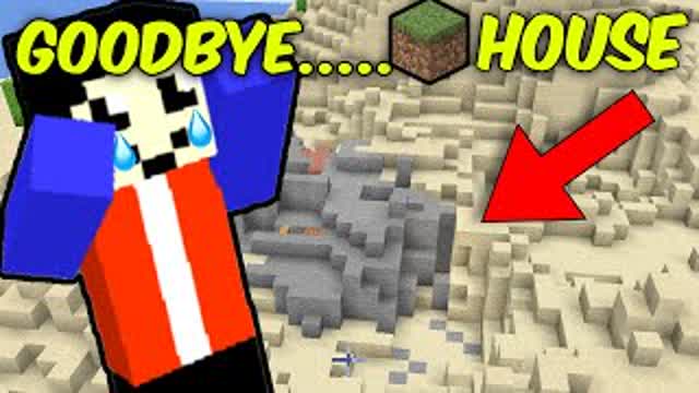 I BLEW UP MY Minecraft Dirt House