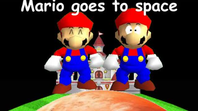 Mario goes to space