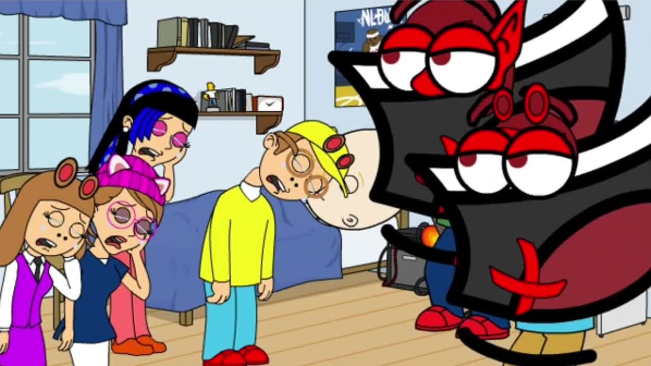 Caillou Dies/Revived By Esperanza/Pencil Neck & Koala Face Get Arrested