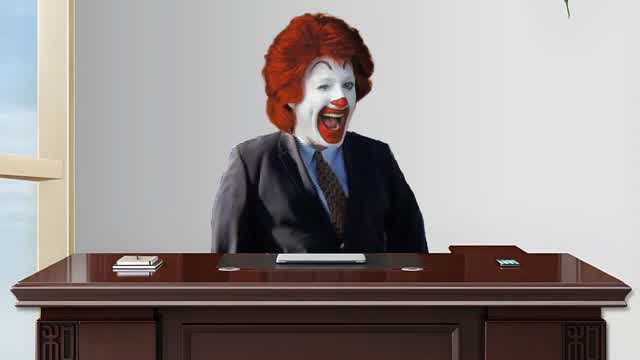 Ronald McDonald Better Known as Penis Clown interviews you for a position at McDonald's