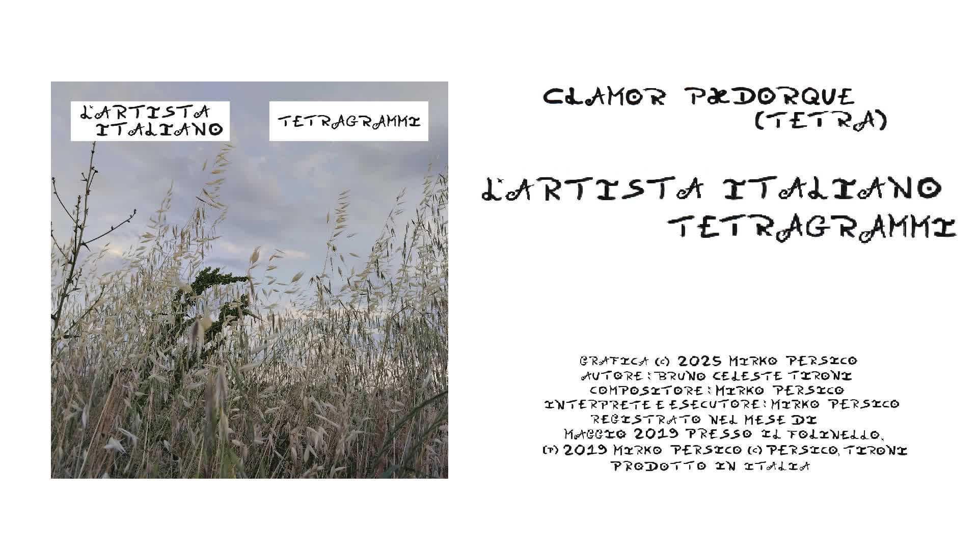 L'Artista Italiano - Clamor Pædorque (Tetra)