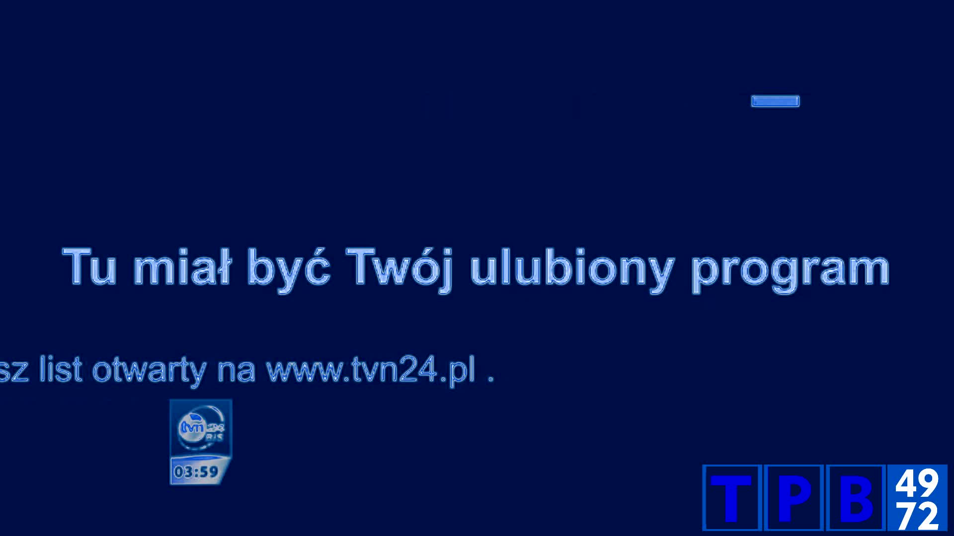 (REUPLOAD) TVN24 BiS - Zakończenie akcji Protestacyjnej in Telewizja Polska (1992-93) Styled Chorded