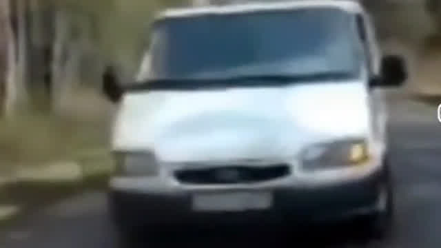 low quality truck making smoke