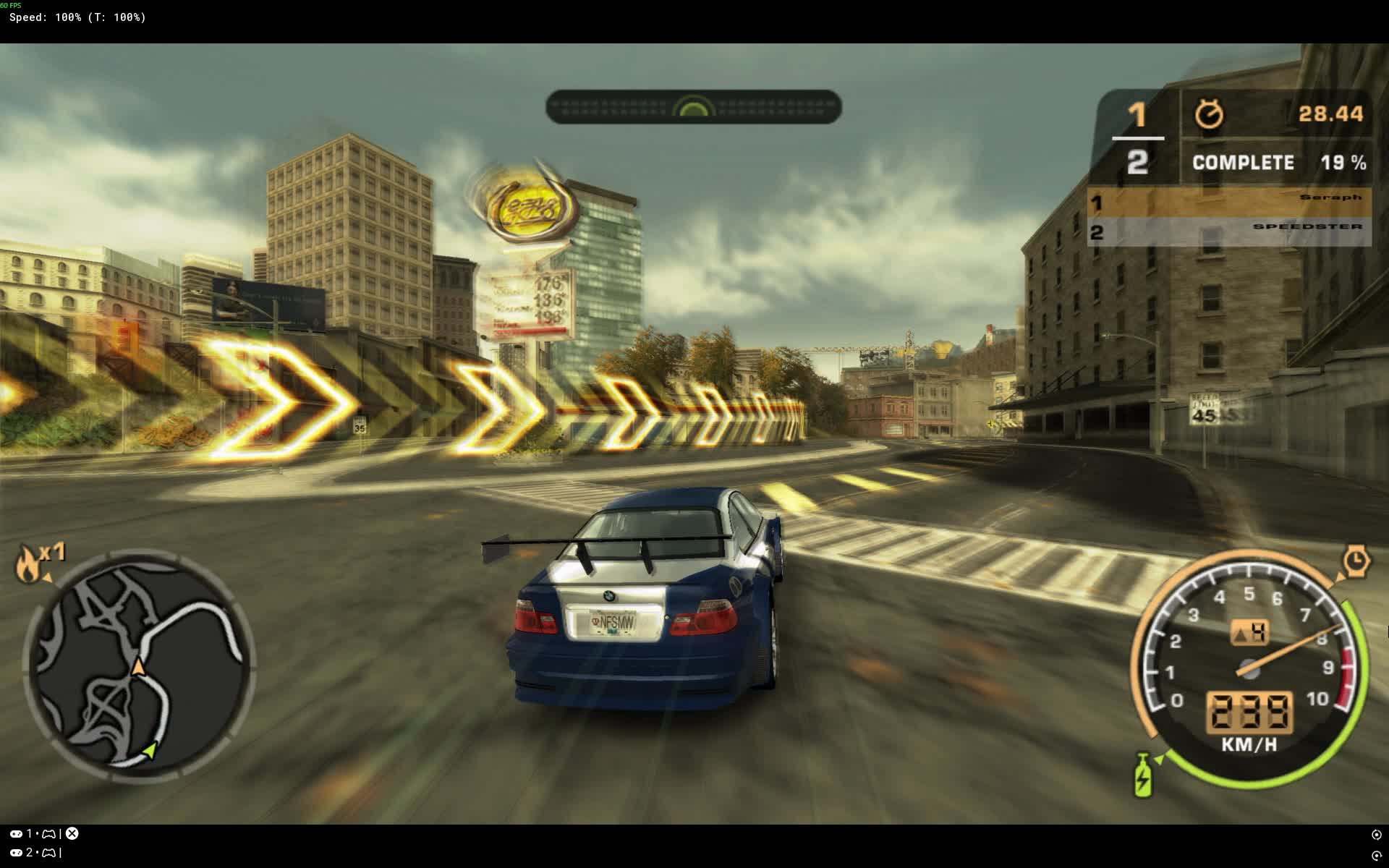 NFS Most Wanted | Bond & Forest Green - 1:49.78 - BMW No NOS