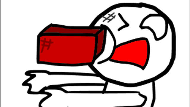 guy gets hit with a BRICK