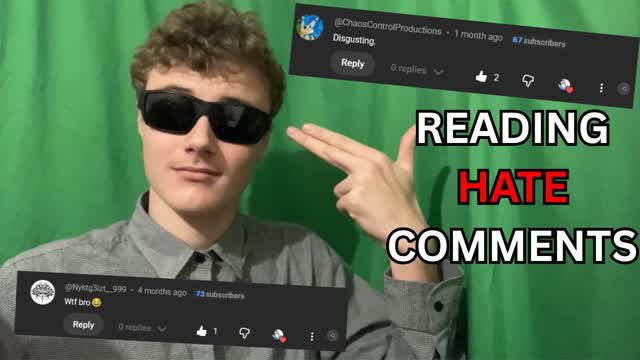 LOSER READS HATE COMMENTS!