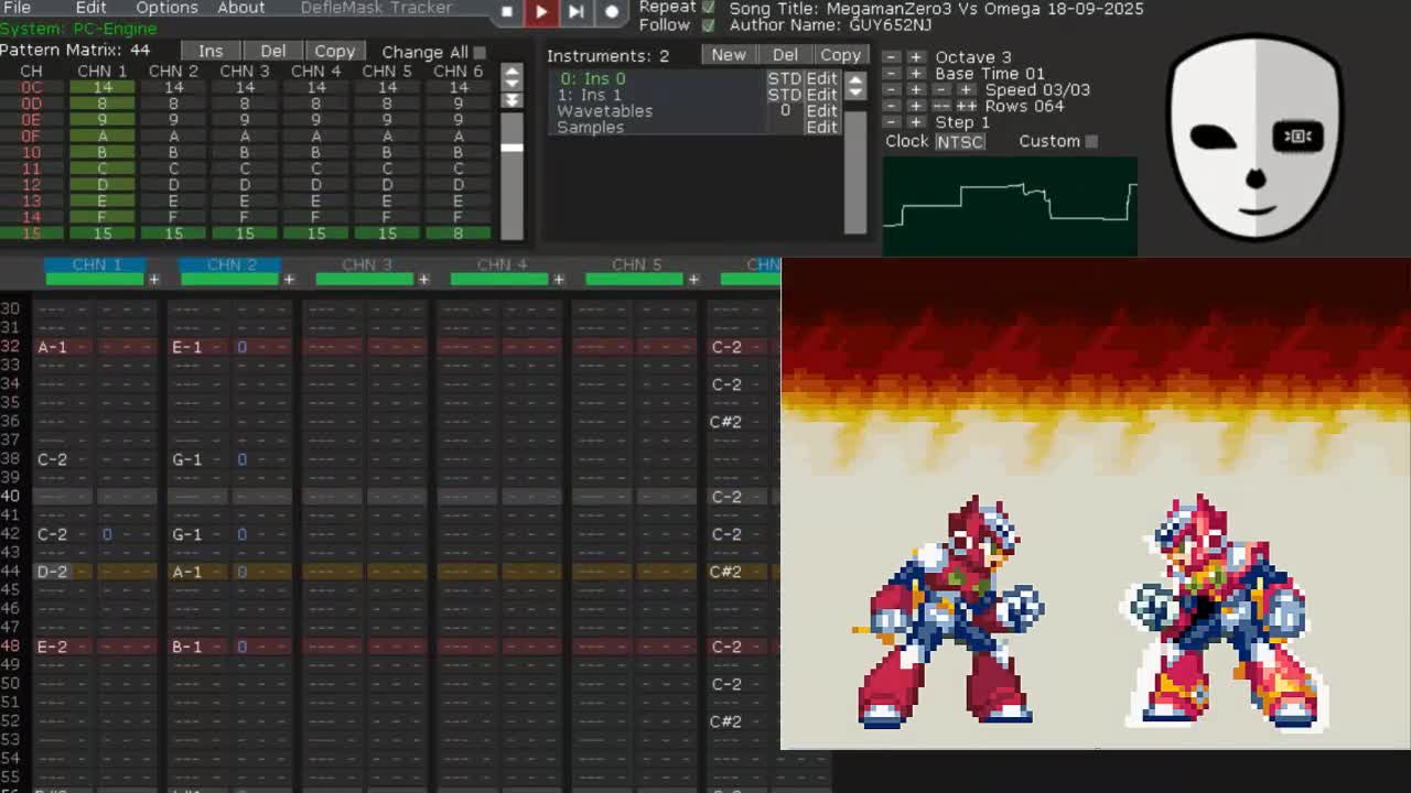 Megaman Zero 3 - Cannonball Vs Omega Zero PC-Engine Cover WIP