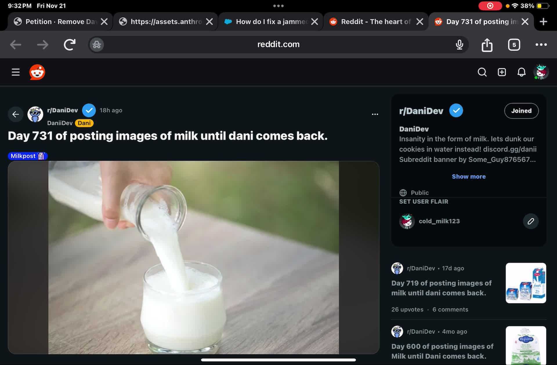 DANI IS FUCKIN BACK!!!!!!!!!!!!!!!! DANI IS FUCKIN BACK!!!!!!!!!!!!!!!!