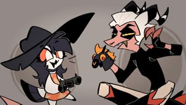 Striker babysitting with Octavia (Helluva Boss)