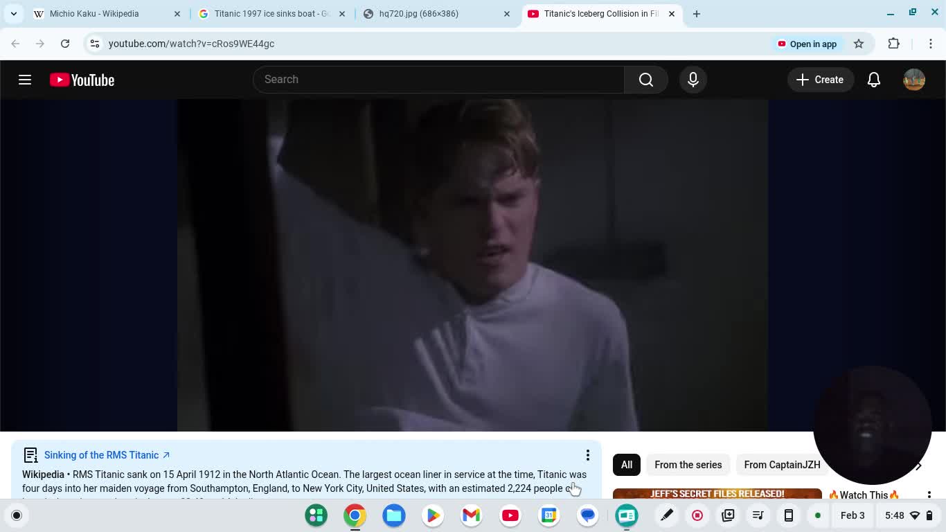 The recent snow is similar to titanic's iceberg