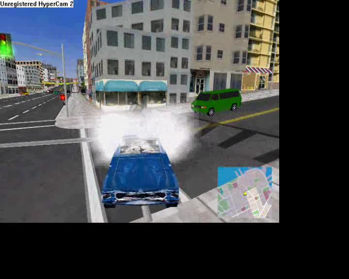playing a car game