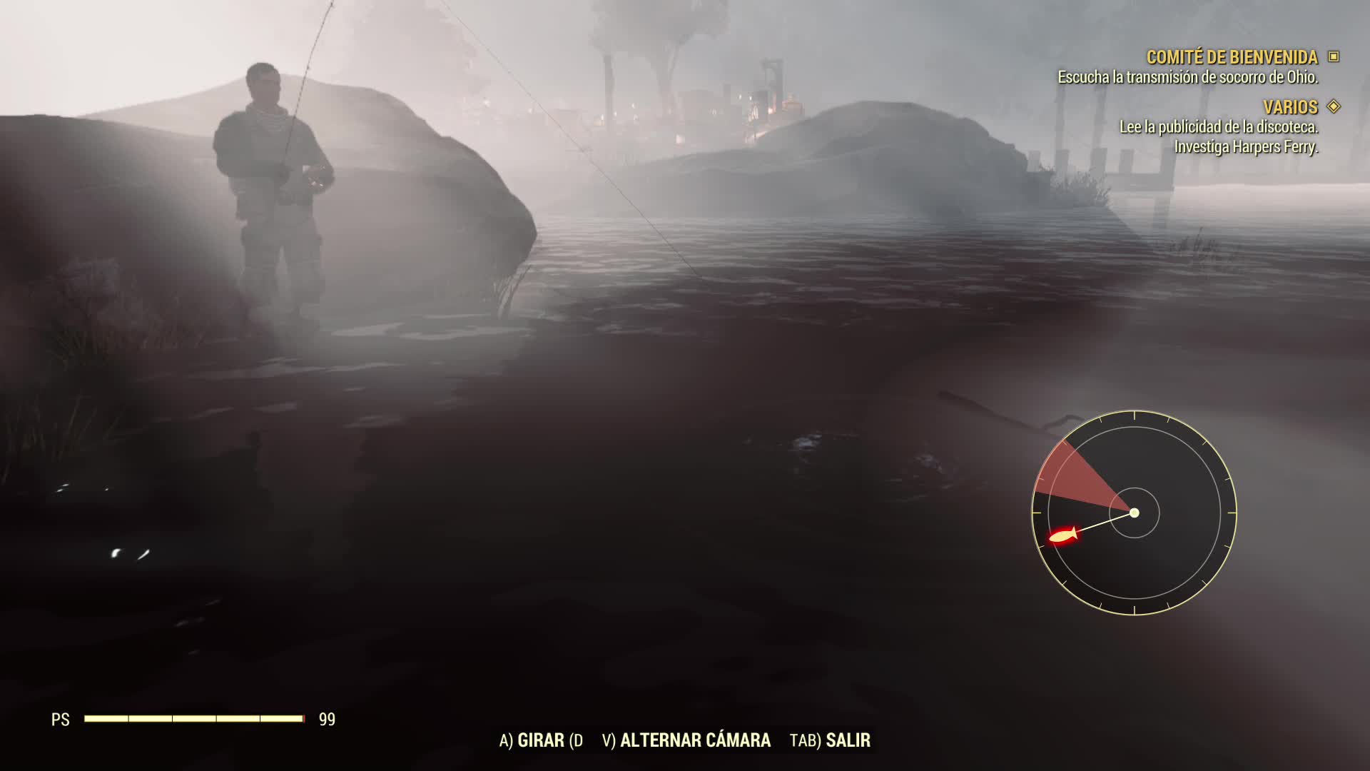 Fallout76 - Pesca inusualmente saludable y pacífica