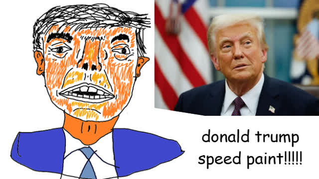 donald trump speed paint!!!!!