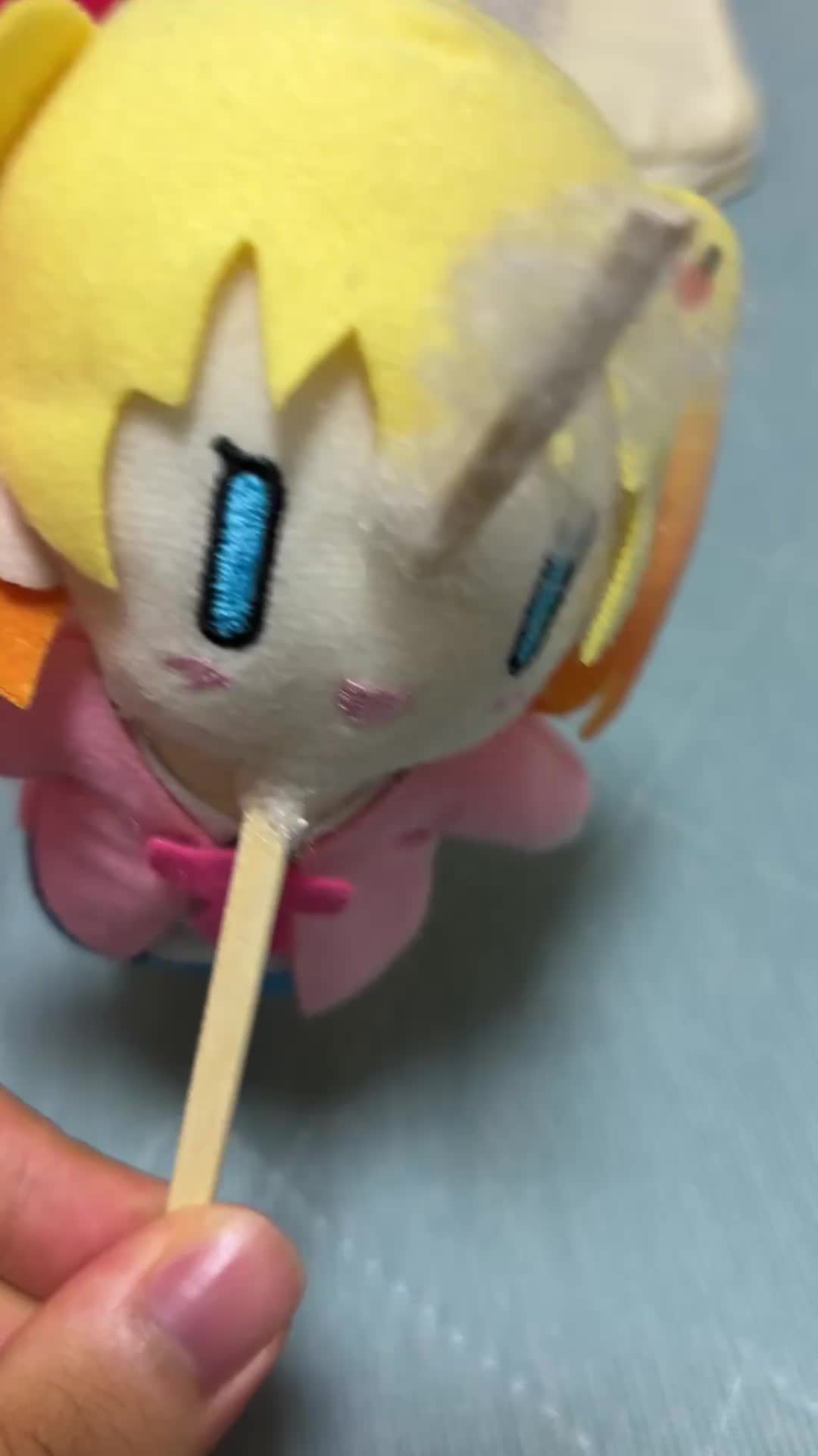Skewered plush
