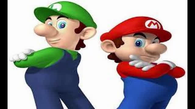 the luigi was gooning, neighbor mario however did not appreciate come and nut on the walls