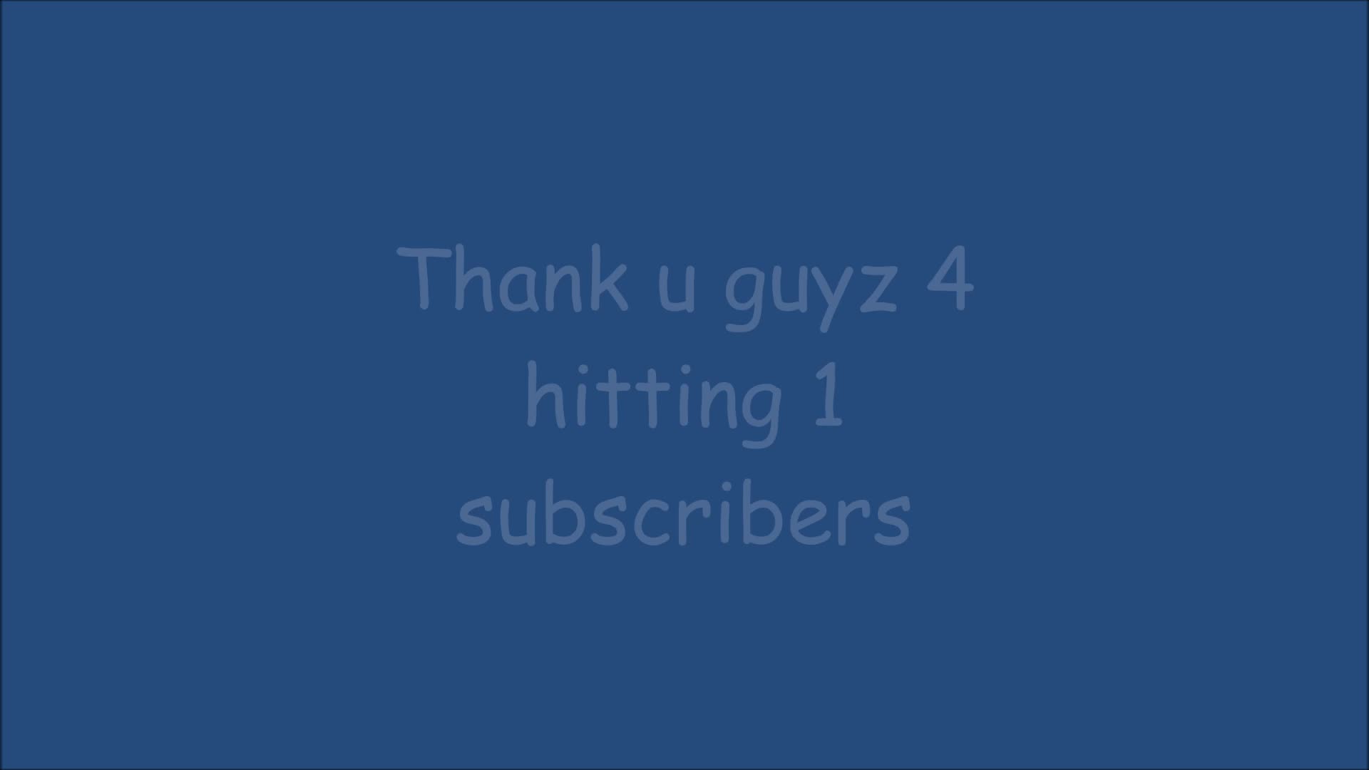 1 subscriber special