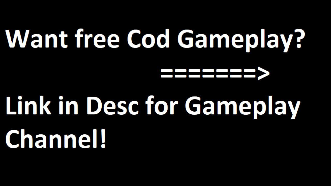 FREE TO USE COD GAMEPLAY HERE
