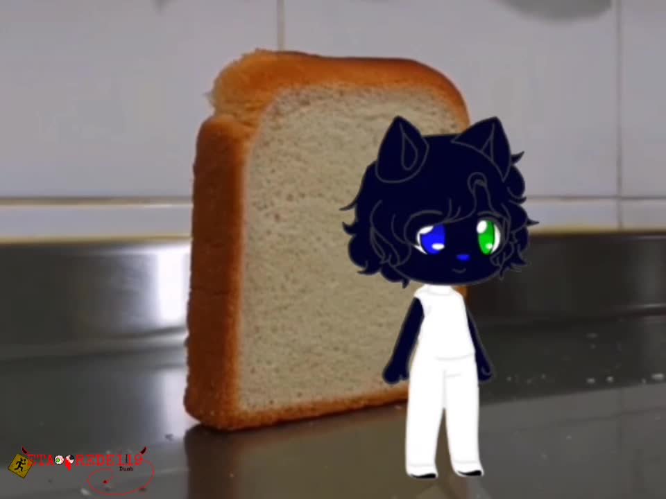bread falling over gacha | space jungle