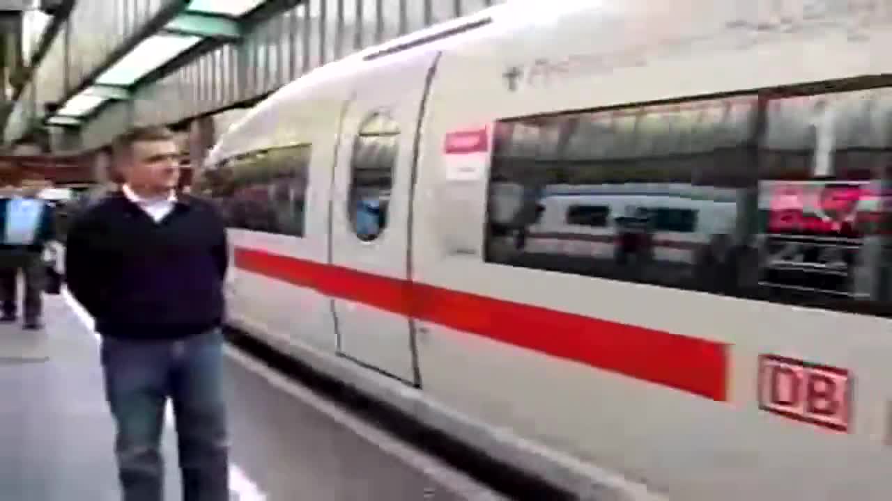 Train arrives in Stuttgart Germany [Deleted Jawed Video]