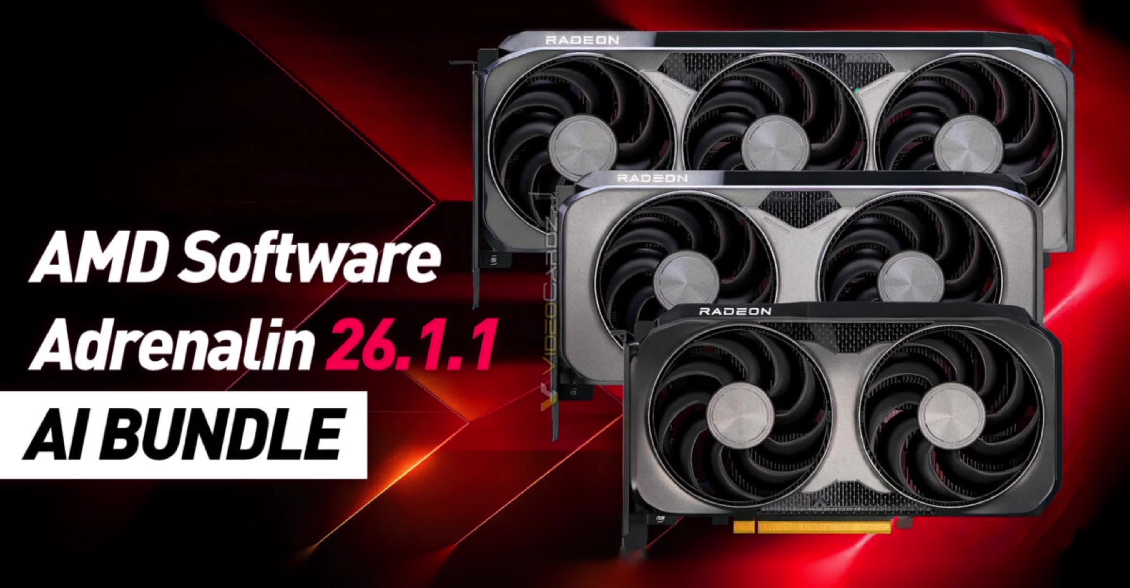 AMD to launch Adrenalin Edition 26.1.1 drivers with “AI Bundle” next week