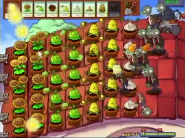 Plantas contra zombies - nivel 5-6