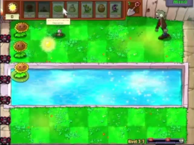 Plantas contra zombies - nivel 3-3