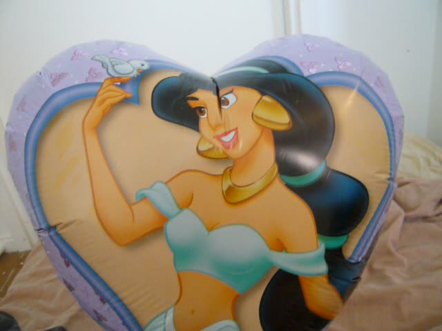 2002 Princess Jasmine and Snow White Mylar Balloon