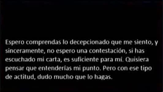 Carta a Dross sobre su pleito personal con MarginalMedia.