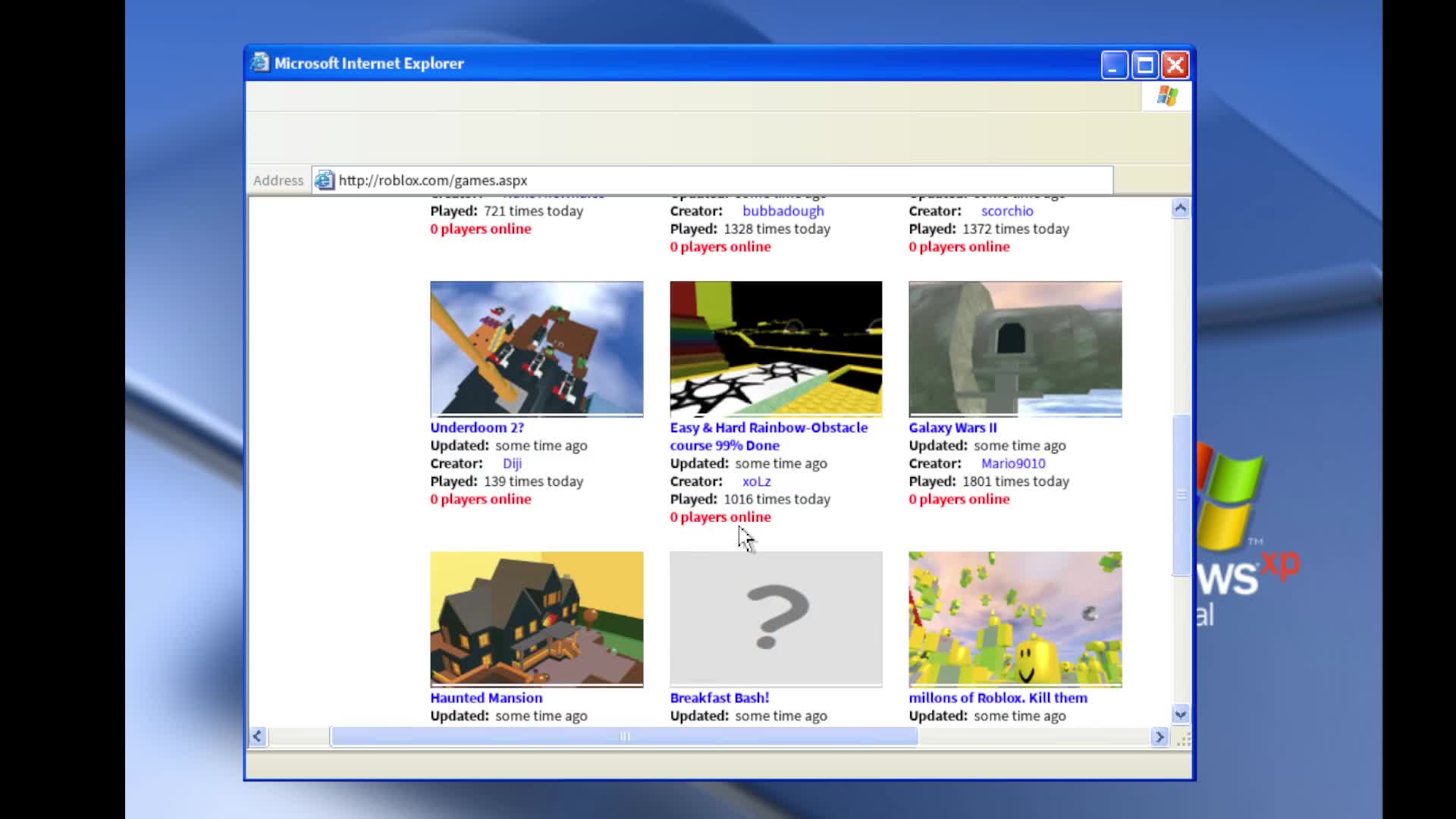 ROBLOX IS DOWN for no reason by the way