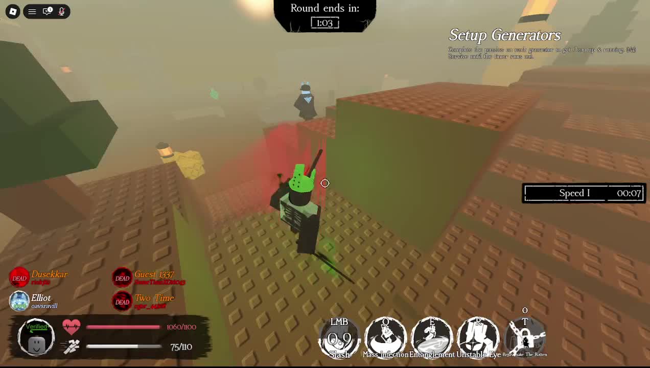 Playing Forsaken again idk :/