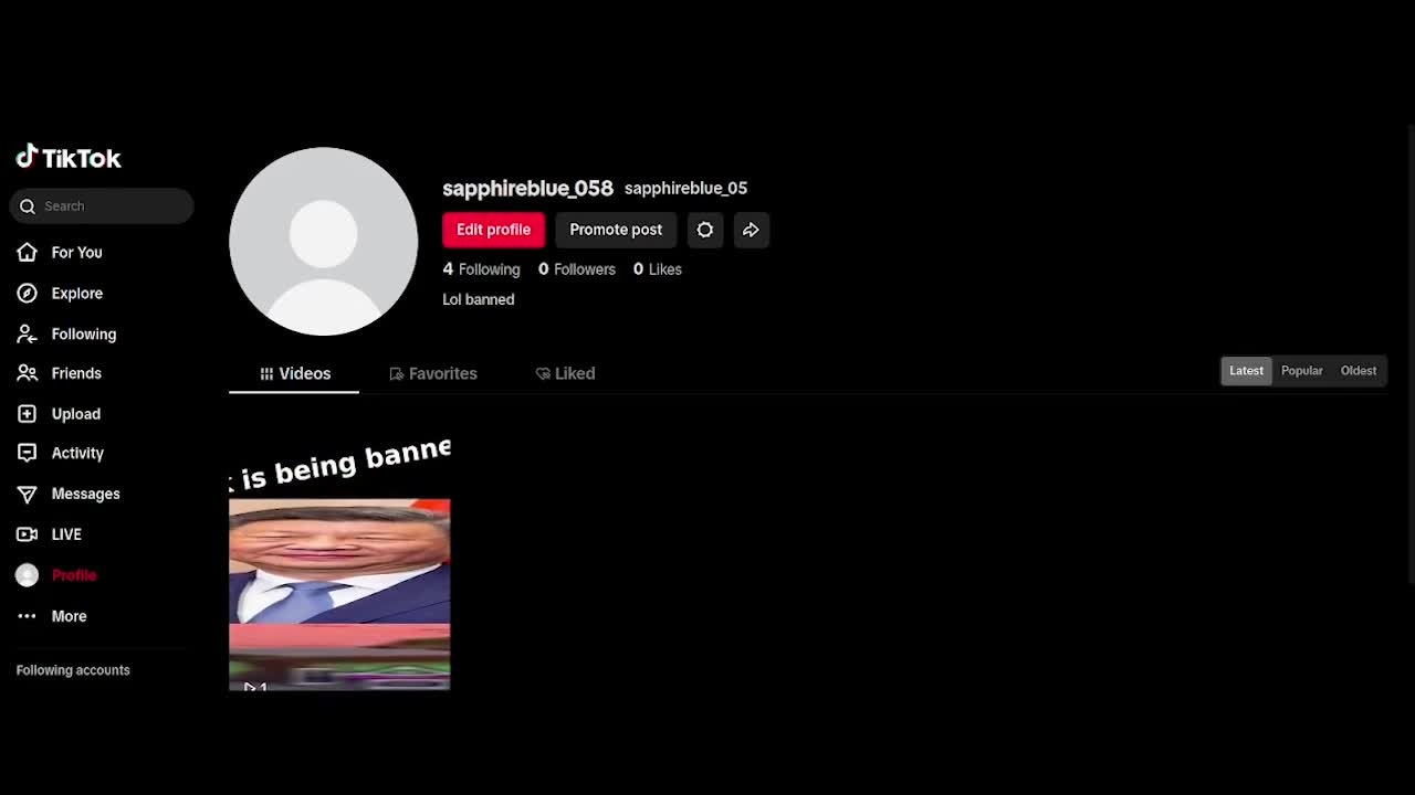 TikTok gets banned in real time