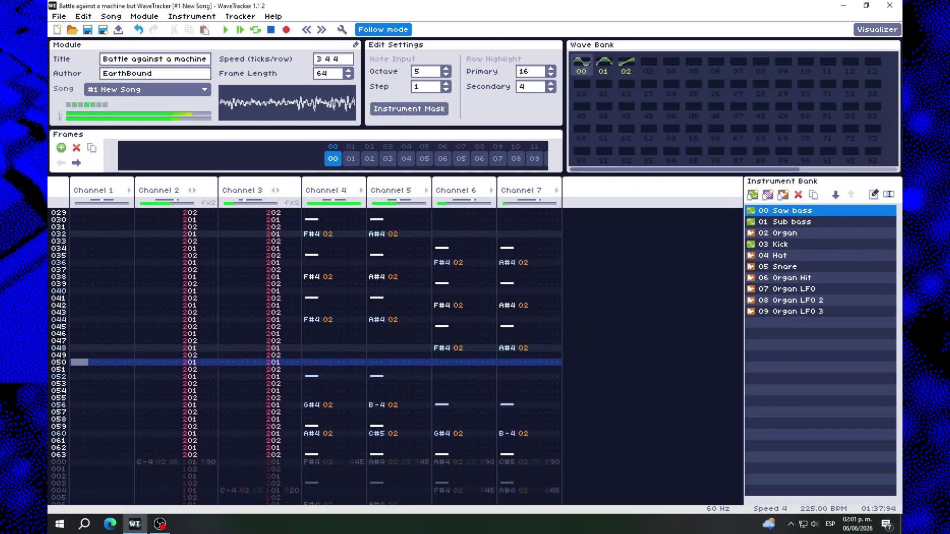 (+WTM) Battle against a machine but WaveTracker | SimpleChiptune (+WTM) Battle against a machine but WaveTracker | SimpleChiptune