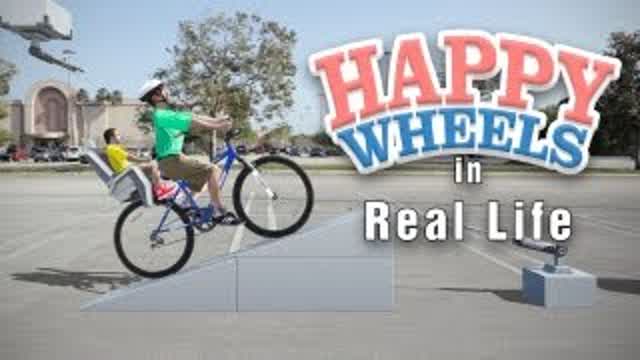 Live Action HAPPY WHEELS | Irresponsible Dad in Real Life Live Action HAPPY WHEELS | Irresponsible Dad in Real Life