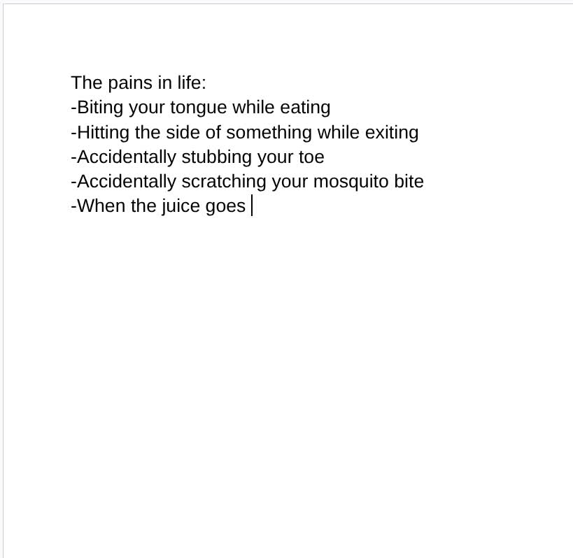 The pains in life The pains in life