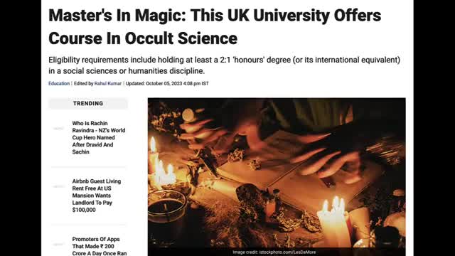 SHARE THIS! YOU CAN NOW GET A MASTERS DEGREE AT A UNIVERSITY IN DEVIL WORSHIP AND OCCULT PRACTICES! SHARE THIS! YOU CAN NOW GET A MASTERS DEGREE AT A UNIVERSITY IN DEVIL WORSHIP AND OCCULT PRACTICES!