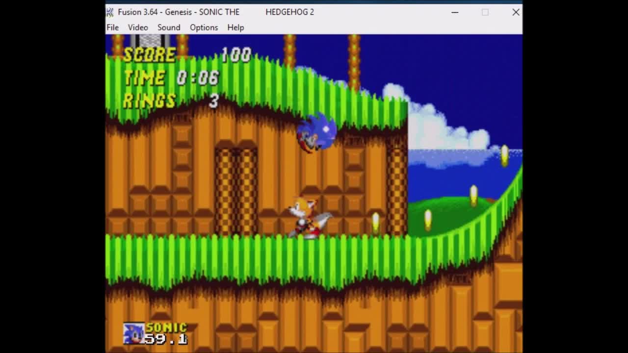 Gameplay de sonic 2!!!