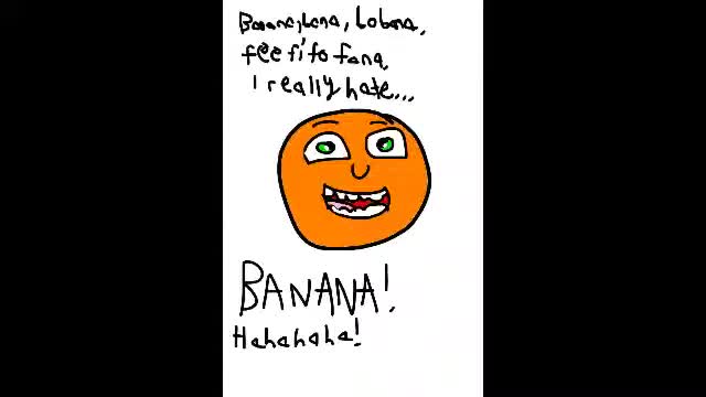 Annoying Orange hates Bananas